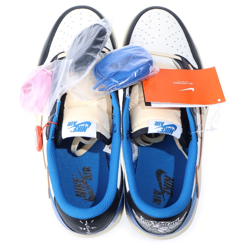 NIKE(ナイキ) ×TRAVIS SCOTT FRAGMENT DESIGN AIR JORDAN 1 LOW OG SP トラヴィススコット フラグメント エアジョーダン1 ローカットスニーカー US9/27cm DM7866-140
