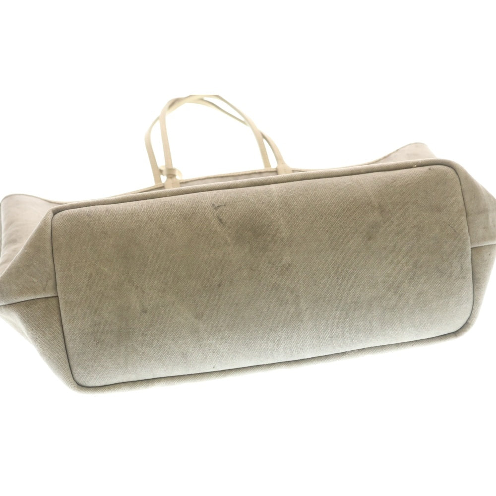 READY MADE(レディメイド) 25AW DOROTHY BAG LARGE ドロシーバック ヴィンテージ加工/ステンシルロゴ コットントートバック グレー RE-CO-WH-00-00-163