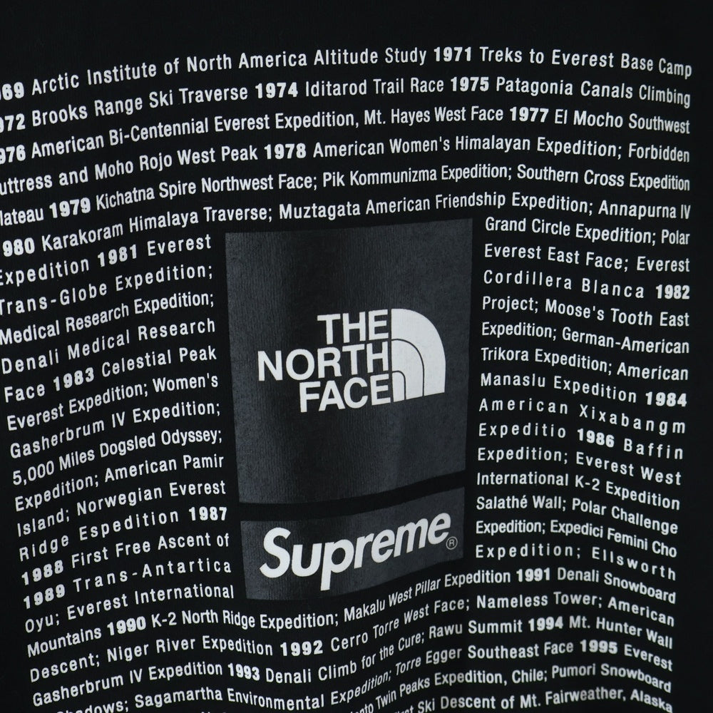 SUPREME(シュプリーム) x The North Face GRAPHIC CREWNECK SWEATSHIRT ザ ノースフェイス クルーネック スウェットトレーナー ブラック