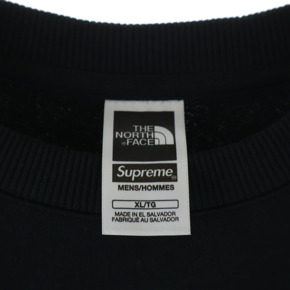 SUPREME(シュプリーム) x The North Face GRAPHIC CREWNECK SWEATSHIRT ザ ノースフェイス クルーネック スウェットトレーナー ブラック