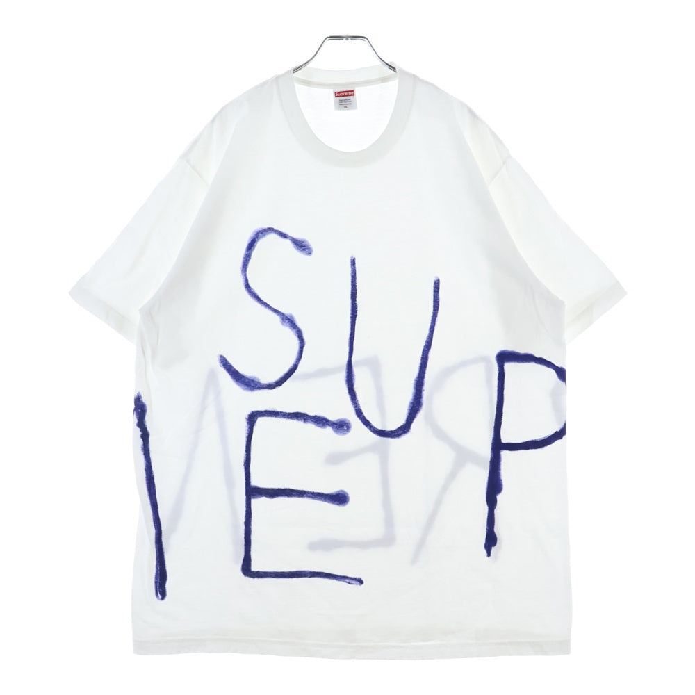 SUPREME(シュプリーム) 25SS Painted Tee ペイント プリント半袖Tシャツ ホワイト
