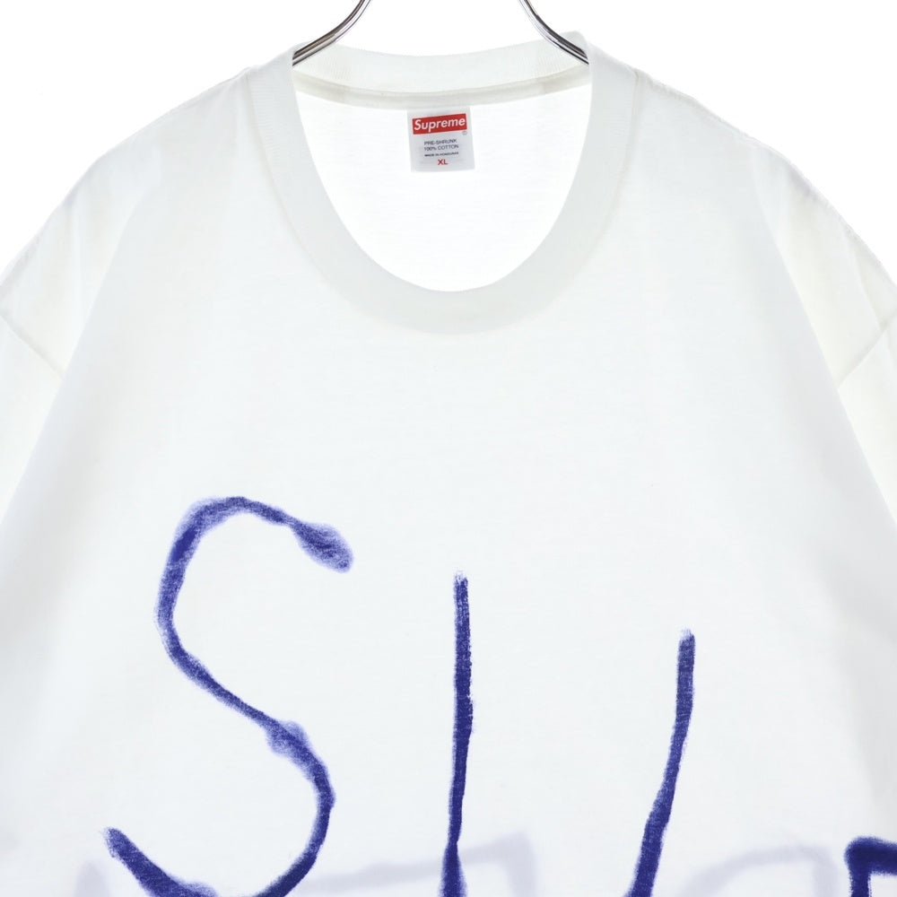 SUPREME(シュプリーム) 25SS Painted Tee ペイント プリント半袖Tシャツ ホワイト