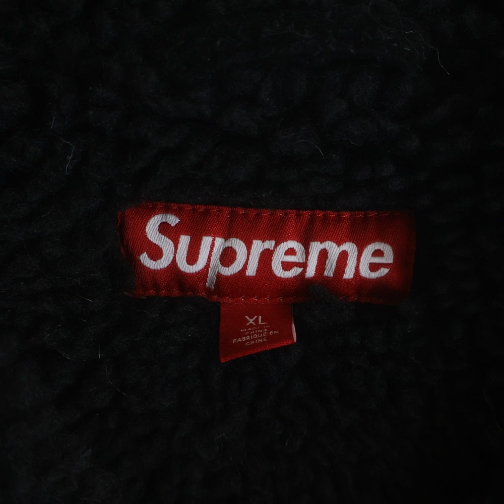 SUPREME(シュプリーム) 24AW Kindermann Uncut Corduroy Car Coat キンダーマン ボアカーコート ジャケット ブラック