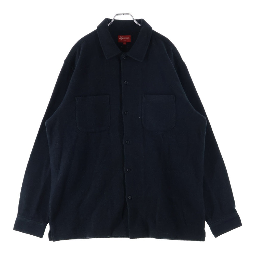 SUPREME(シュプリーム) 22AW Brushed Flannel Twill Shirt ツイルフランネル 長袖シャツ ブラック
