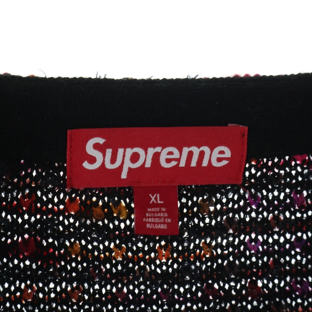 SUPREME(シュプリーム) 25AW Textured Cardigan Black テクスチャード ニットカーディガン レッド
