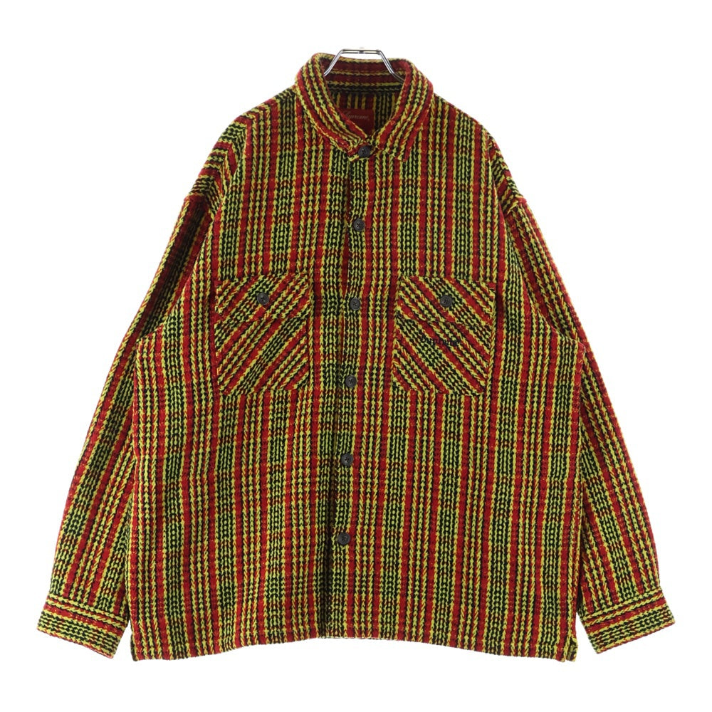 SUPREME(シュプリーム) 22AW Heavy Flannel Shirt ヘビーフランネル 長袖シャツ レッド/イエロー