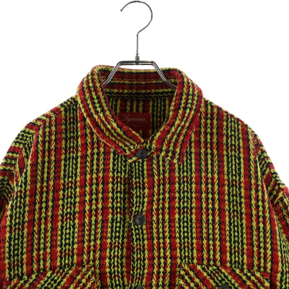 SUPREME(シュプリーム) 22AW Heavy Flannel Shirt ヘビーフランネル 長袖シャツ レッド/イエロー