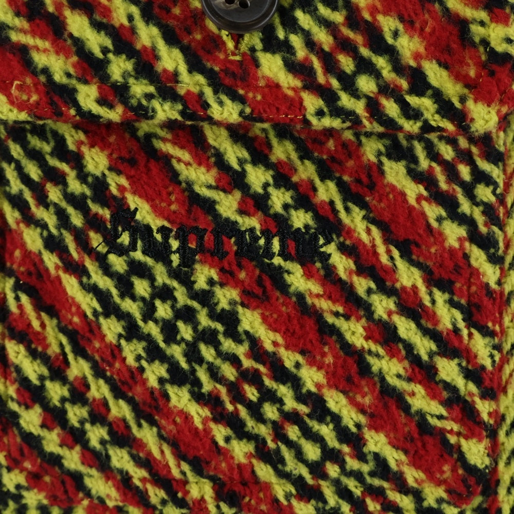SUPREME(シュプリーム) 22AW Heavy Flannel Shirt ヘビーフランネル 長袖シャツ レッド/イエロー