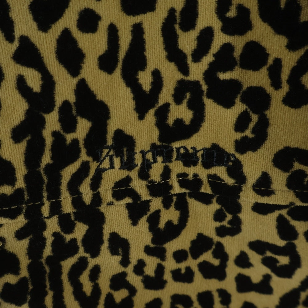 SUPREME(シュプリーム) 24AW Kindermann Uncut Corduroy Car Coat キンダーマン ボアカーコート ジャケット レオパード ブラウン