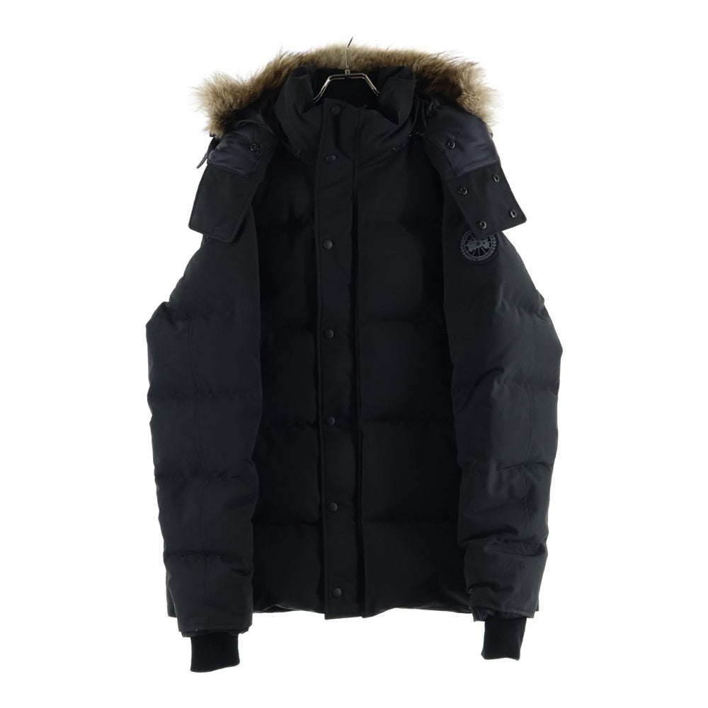 CANADA GOOSE(カナダグース) WYNDHAM PARKA BLACK LABEL ウィンダム パーカー コヨーテファー フード付きダウンジャケット ブラック 3808MB