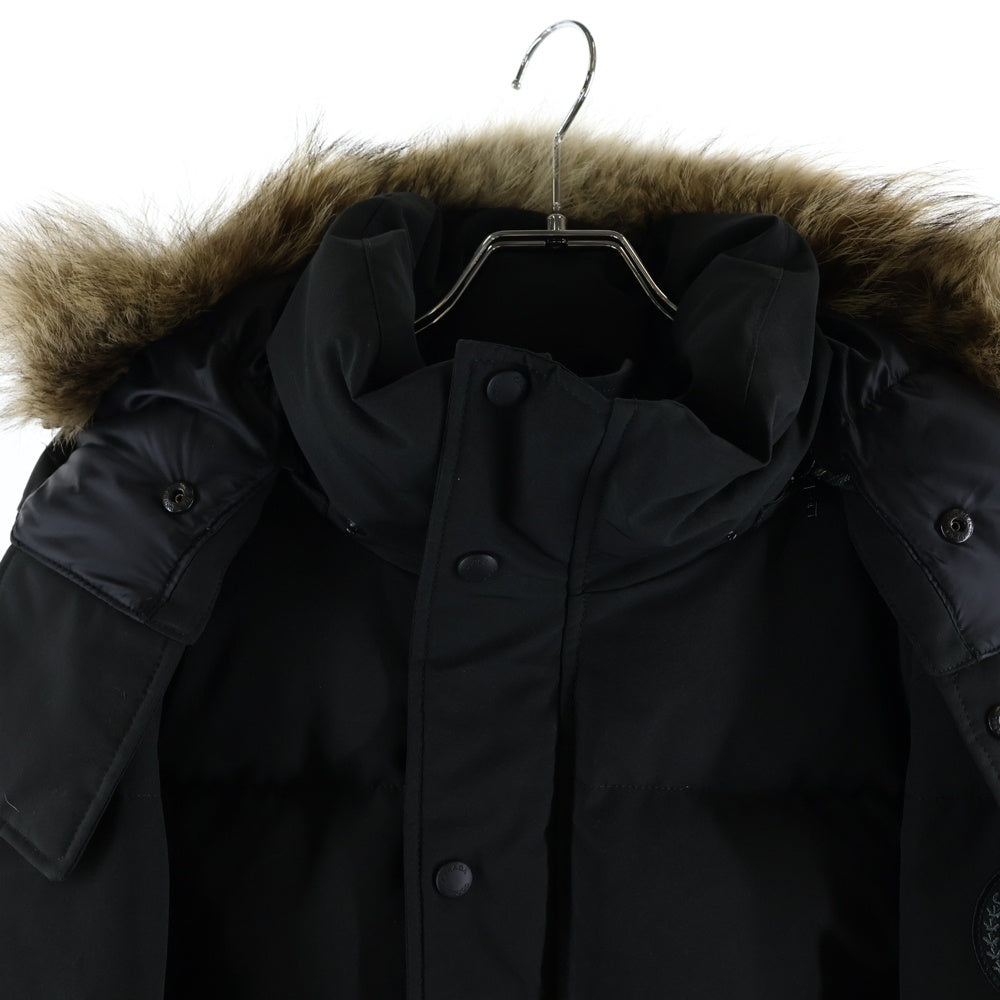 CANADA GOOSE(カナダグース) WYNDHAM PARKA BLACK LABEL ウィンダム パーカー コヨーテファー フード付きダウンジャケット ブラック 3808MB
