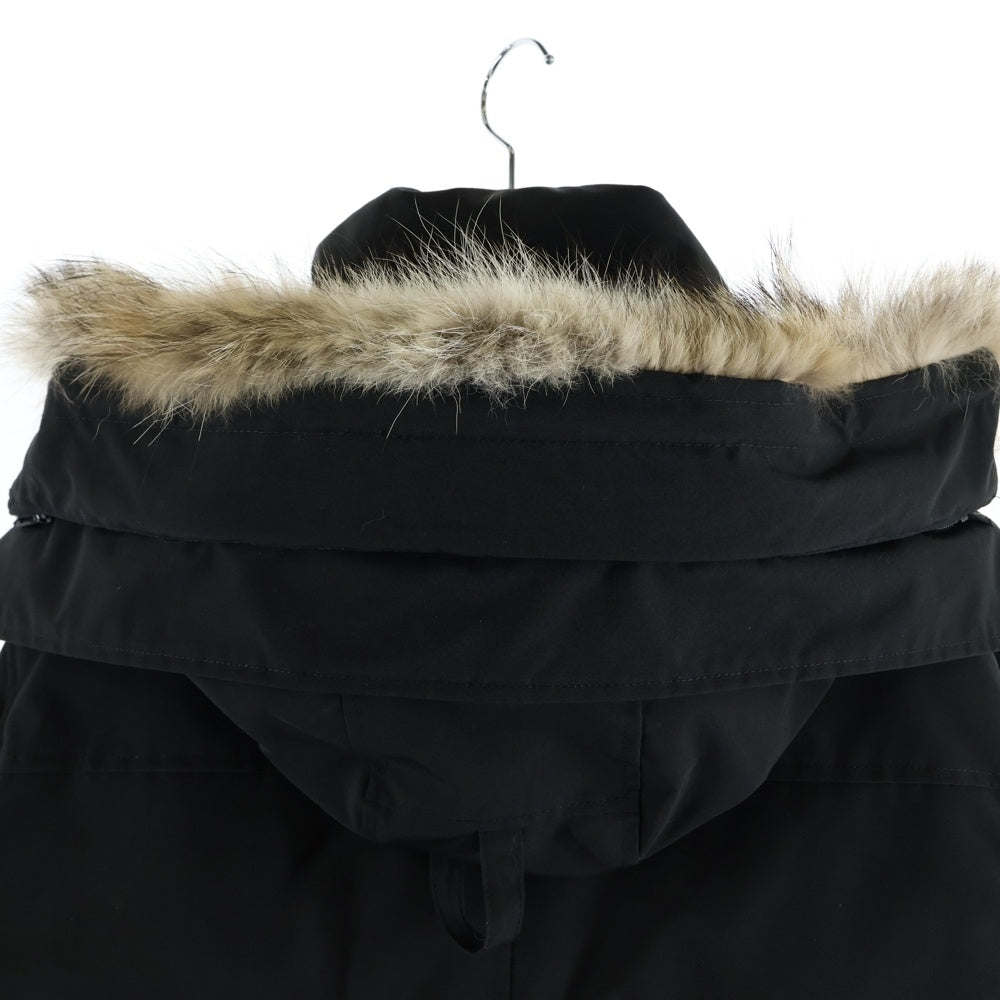 CANADA GOOSE(カナダグース) WYNDHAM PARKA BLACK LABEL ウィンダム パーカー コヨーテファー フード付きダウンジャケット ブラック 3808MB