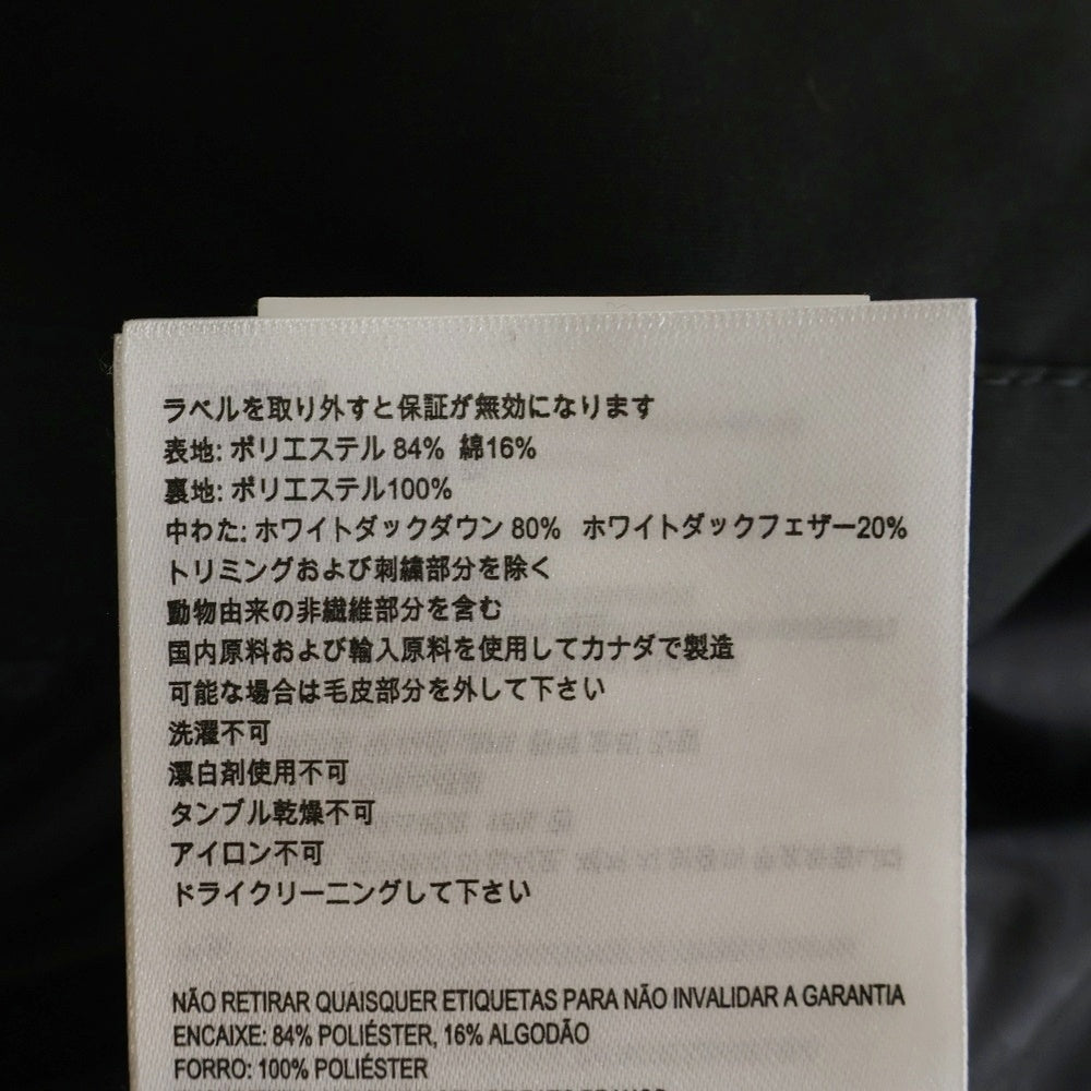 CANADA GOOSE(カナダグース) WYNDHAM PARKA BLACK LABEL ウィンダム パーカー コヨーテファー フード付きダウンジャケット ブラック 3808MB