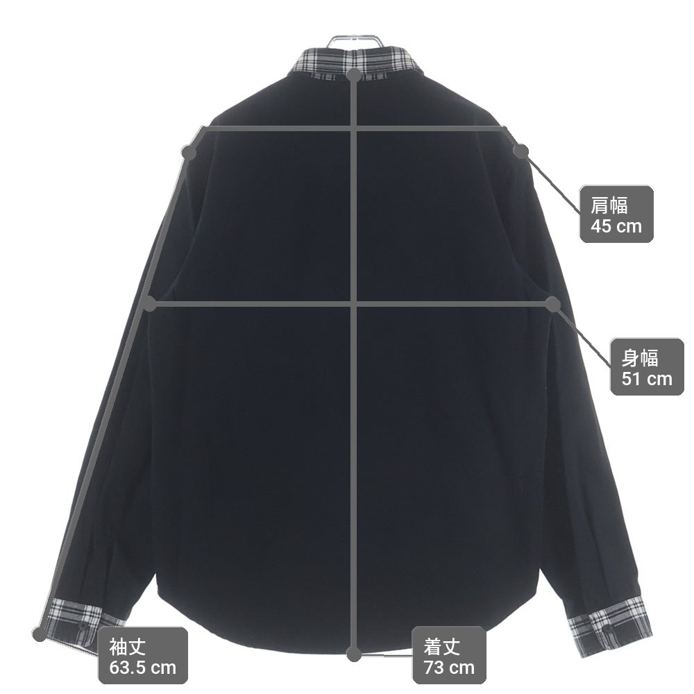 SUPREME(シュプリーム) 16AW Animal Patchwork Twill Shirt アニマルパッチワーク コットンツイル 長袖シャツ ホワイト/ブラック