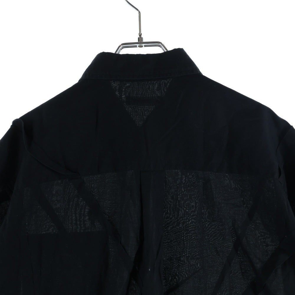 UNDERCOVER(アンダーカバー) 24SS ランダムダーツ コットンビエラ 半袖シャツ ブラック UP1D4411-2