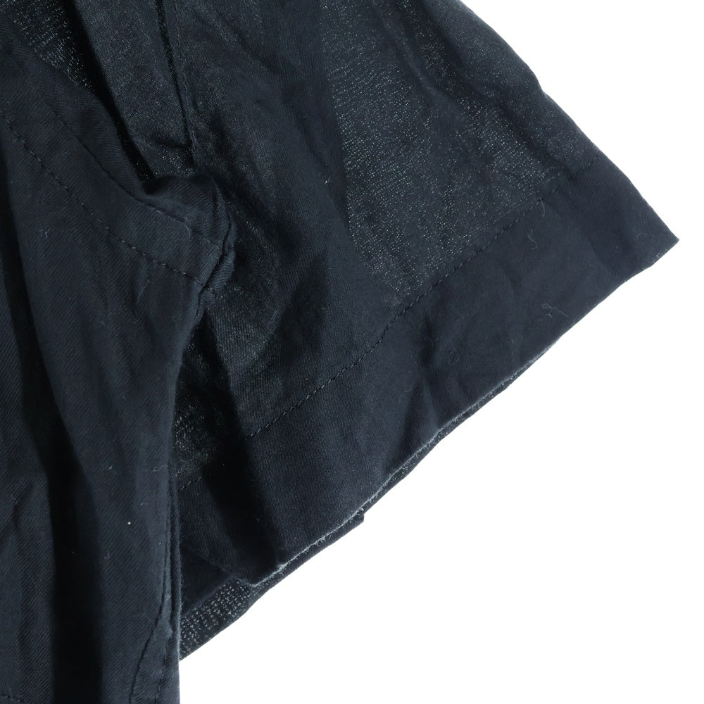 UNDERCOVER(アンダーカバー) 24SS ランダムダーツ コットンビエラ 半袖シャツ ブラック UP1D4411-2