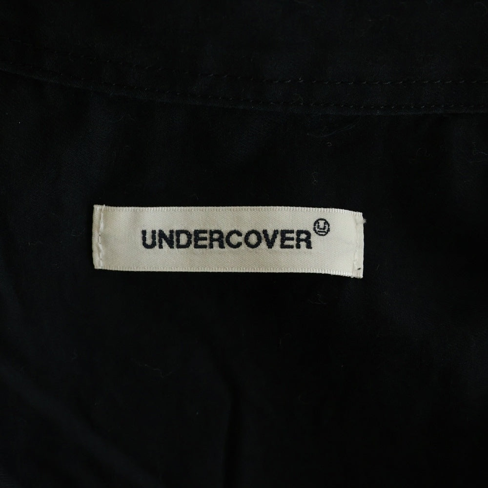 UNDERCOVER(アンダーカバー) 24SS ランダムダーツ コットンビエラ 半袖シャツ ブラック UP1D4411-2