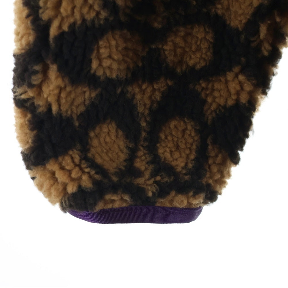 COACH(コーチ) SIGNATURE SHERPA JACKET シグネチャー 総柄 シェルパ ボア フリースジャケット ブラウン/パープル C0633