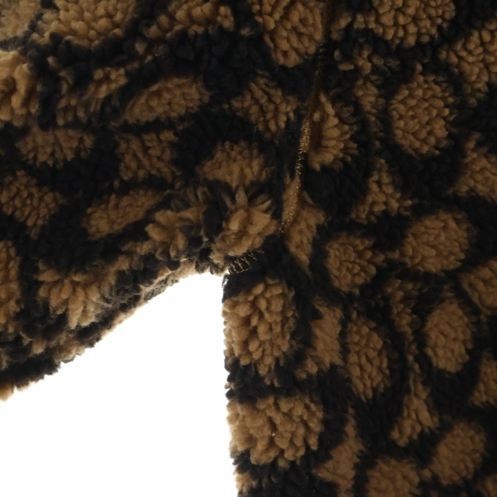 COACH(コーチ) SIGNATURE SHERPA JACKET シグネチャー 総柄 シェルパ ボア フリースジャケット ブラウン/パープル C0633