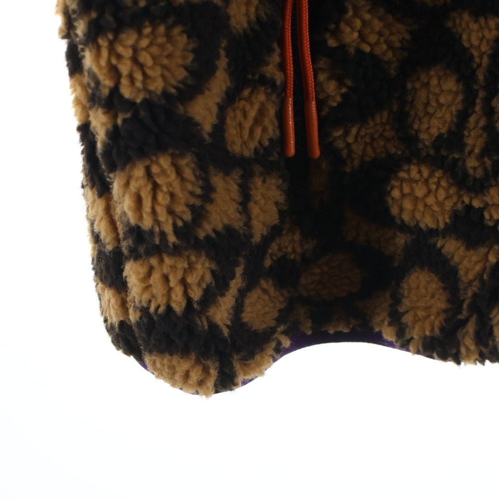 COACH(コーチ) SIGNATURE SHERPA JACKET シグネチャー 総柄 シェルパ ボア フリースジャケット ブラウン/パープル C0633