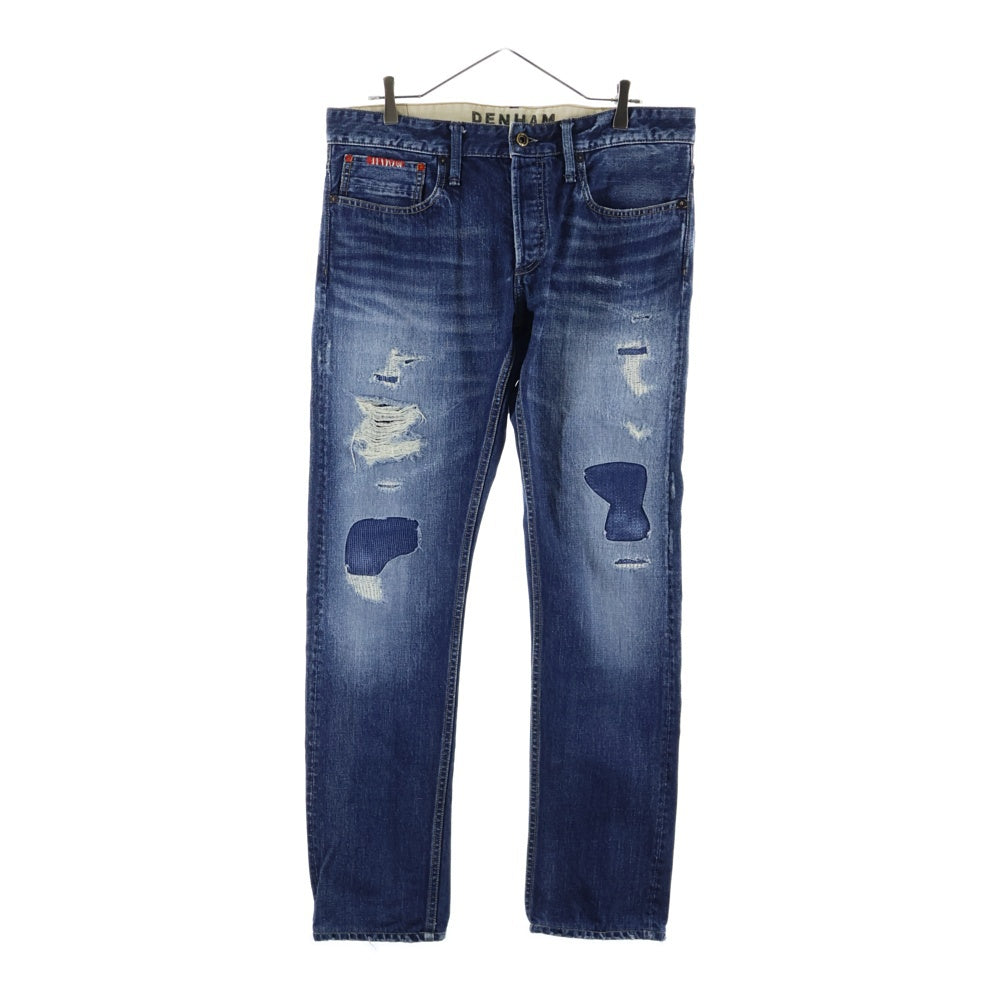 DENHAM(デンハム) RAZOR SLIM FIT JAPAN ARTISAN レイザー スリムフィット 380本限定 刺し子 ダメージ加工 デニムパンツ インディゴ 27180-4-11034