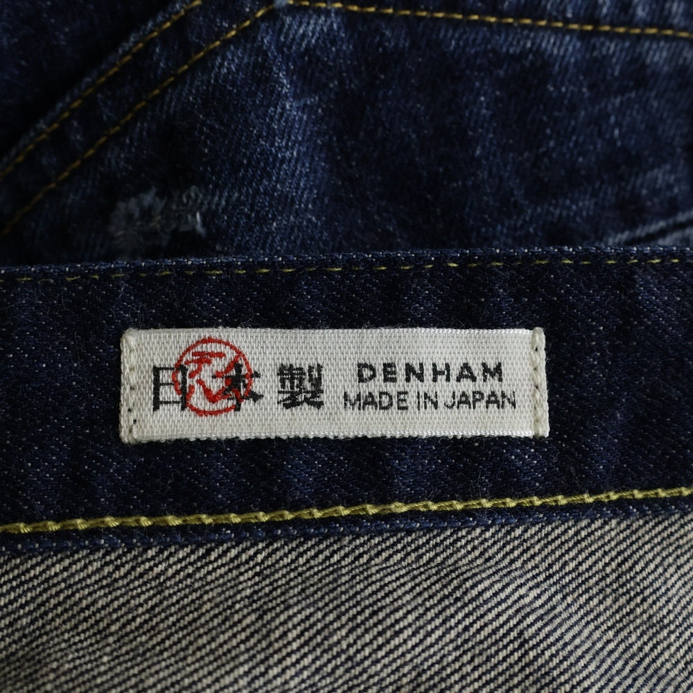 DENHAM(デンハム) DEAN MIJ KENDO DARK ダメージ加工 ストレート デニムパンツ インディゴ 01-24-08-11-507