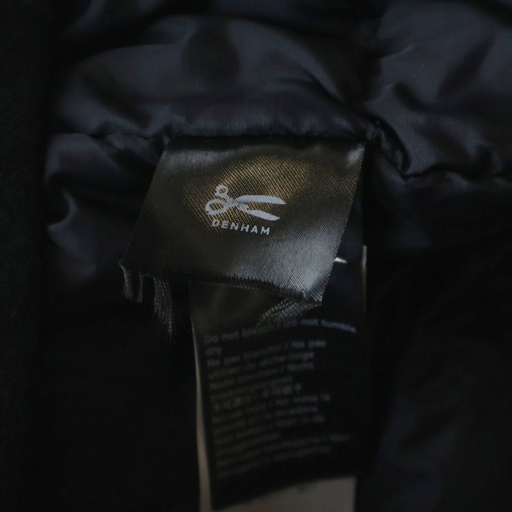 DENHAM(デンハム) ナイロン切替 ウール ダウン ダッフルコート ジャケット ブラック