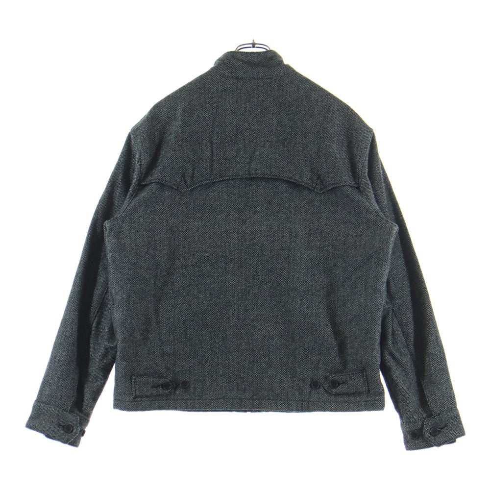 POLO RALPH LAUREN(ポロラルフローレン) ポニー刺繍 ウールヘリンボーン スイングトップ ジャケット ブルゾン グレー