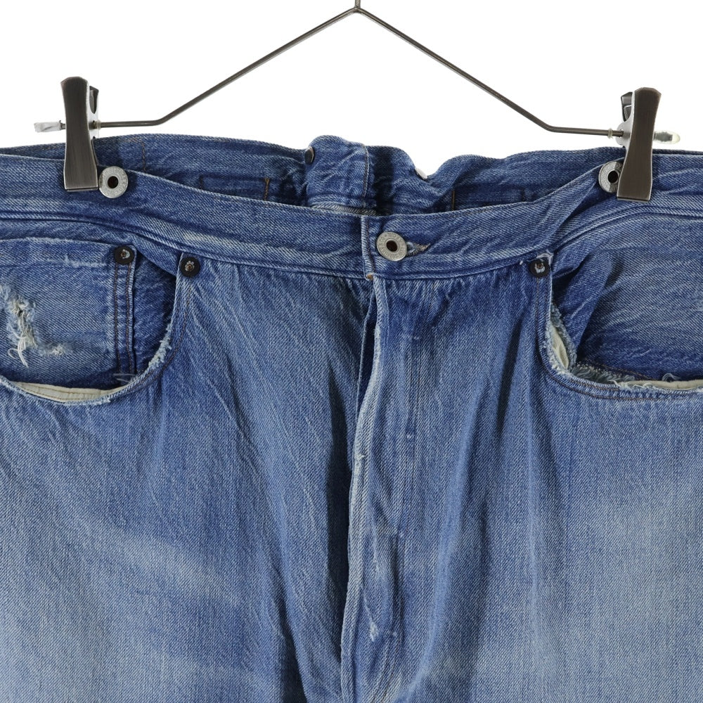 Levi's VINTAGE CLOTHING(リーバイス ビンテージ クロージング) 501XX 1980年モデル 復刻 シンチバック ダメージ加工 ストレート デニムパンツ インディゴ PC9-90501-0019
