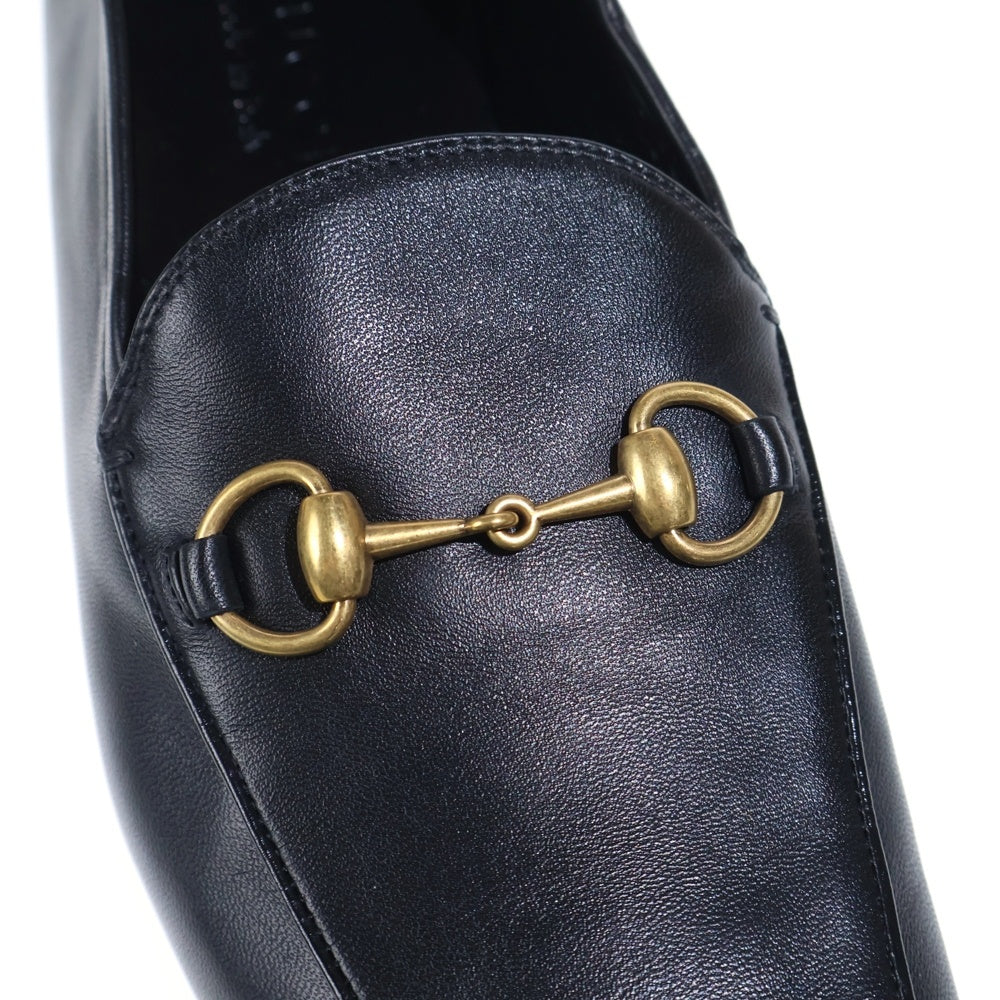 GUCCI(グッチ) ブリクストン ホースビット レザー ローファー ブラック 407314