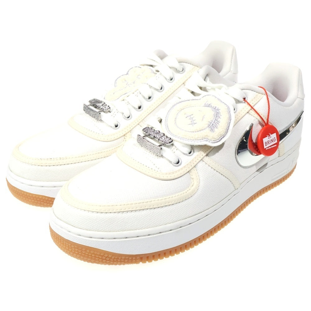 NIKE(ナイキ) ×TRAVIS SCOTT AIR FORCE 1 LOW AF100 トラヴィススコット エアフォース1 ローカットスニーカー ホワイト US10/28cm AQ4211-100