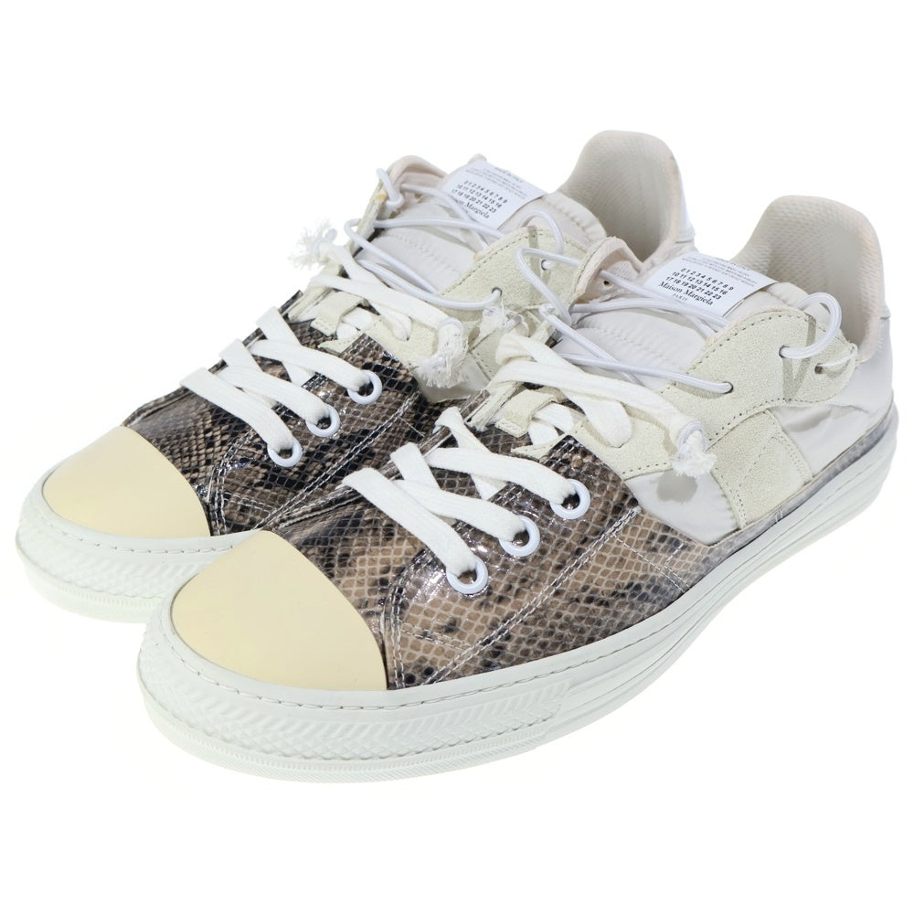 Maison Margiela(メゾンマルジェラ) Evolution Sneakers エボリューション スネークスキン ローカットスニーカー ホワイト S37WS0480