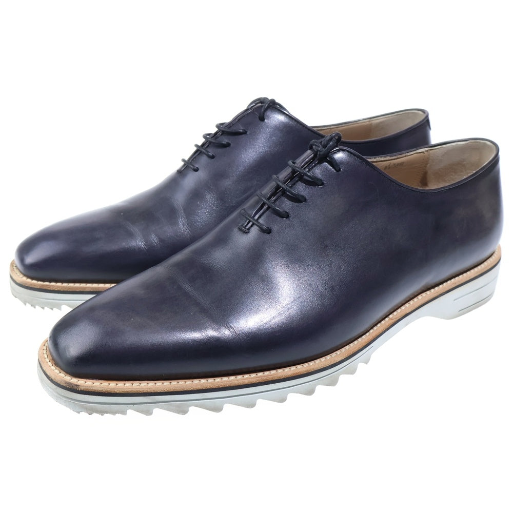 Berluti(ベルルッティ) レイグラウンド スクリット カリグラフィ キャンバス ローカットスニーカー ネイビー/ホワイト