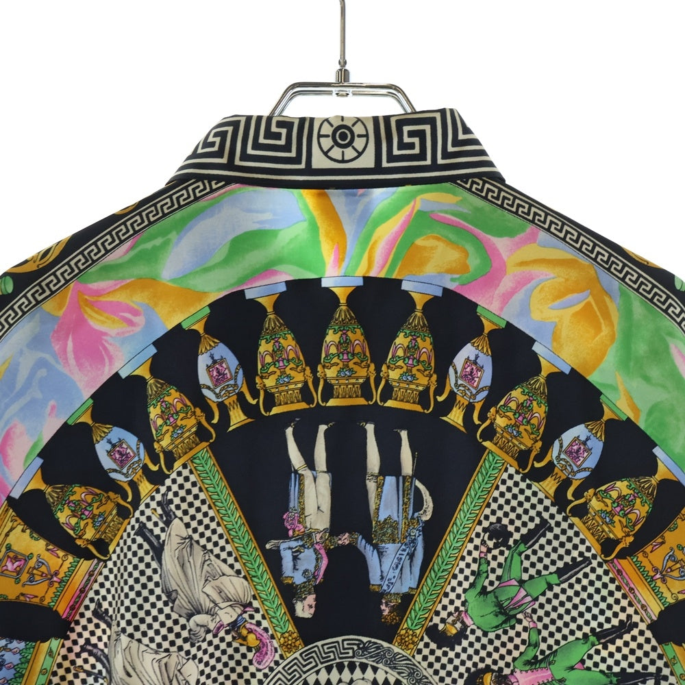GIANNI VERSACE(ジャンニ ヴェルサーチ) 総柄 シルク 長袖シャツ マルチ