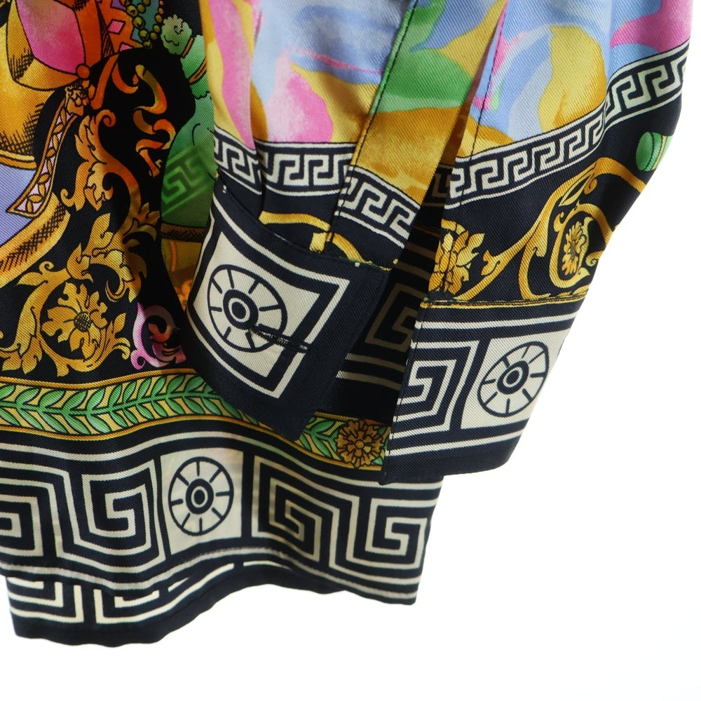 GIANNI VERSACE(ジャンニ ヴェルサーチ) 総柄 シルク 長袖シャツ マルチ