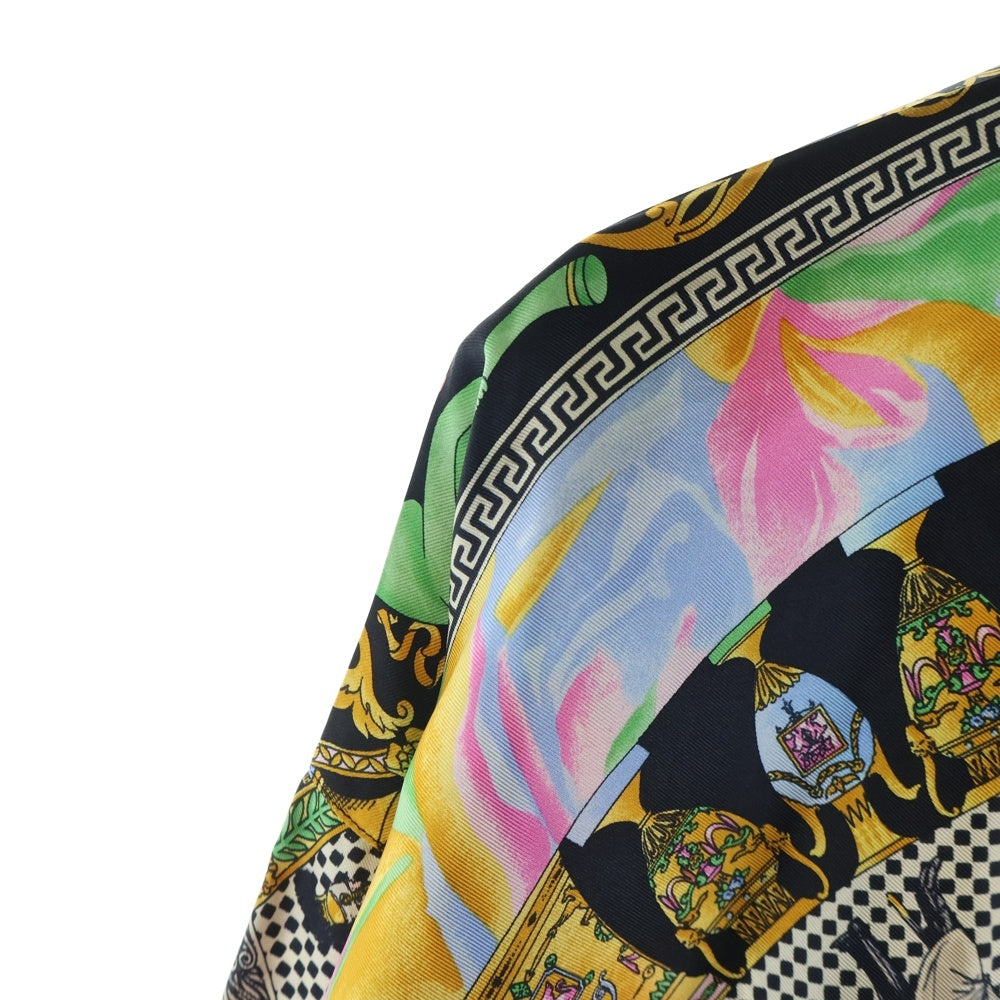 GIANNI VERSACE(ジャンニ ヴェルサーチ) 総柄 シルク 長袖シャツ マルチ