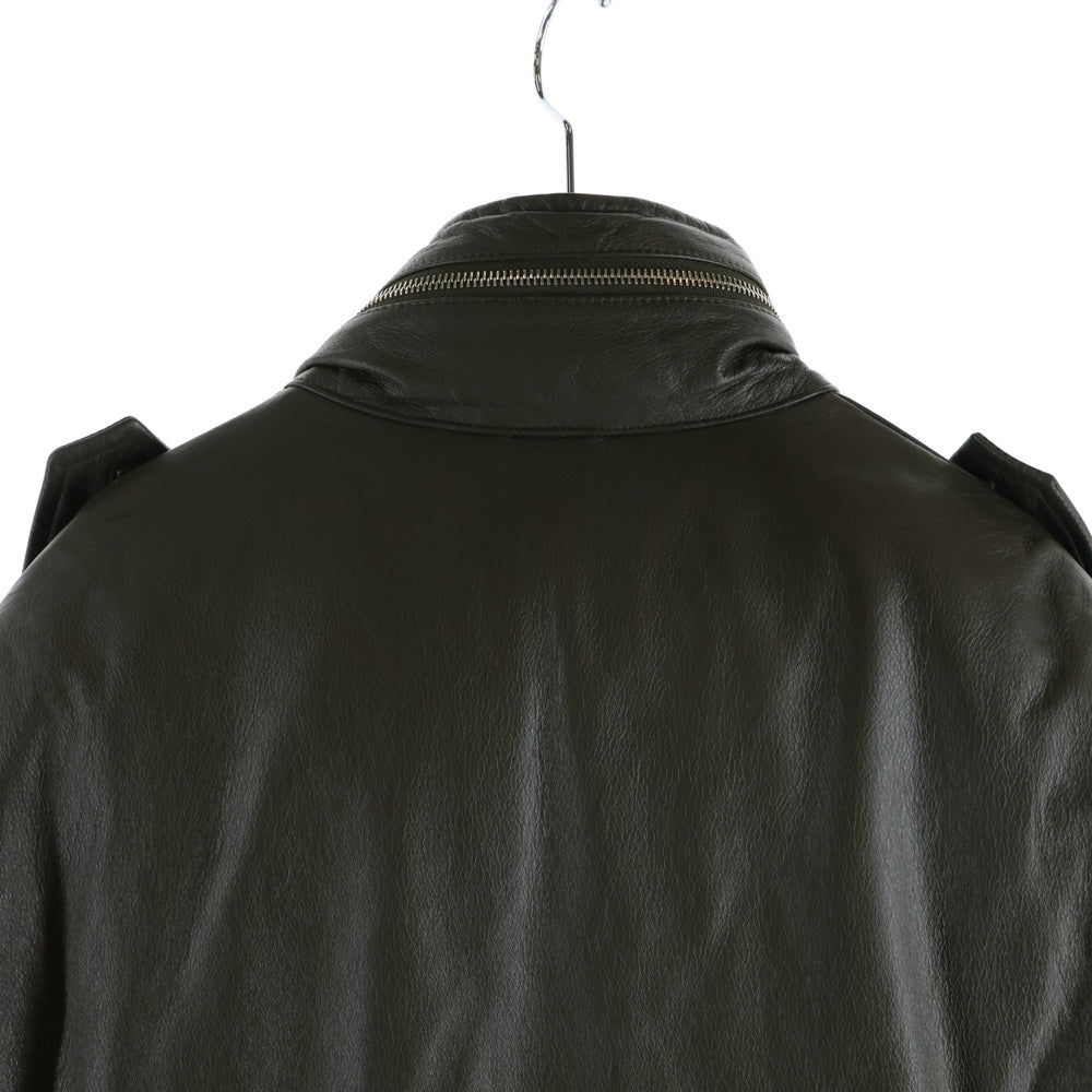 A BATHING APE(アベイシングエイプ) OLD 初期タグ カウレザー 牛革 M65 中綿 ミリタリージャケット カーキ