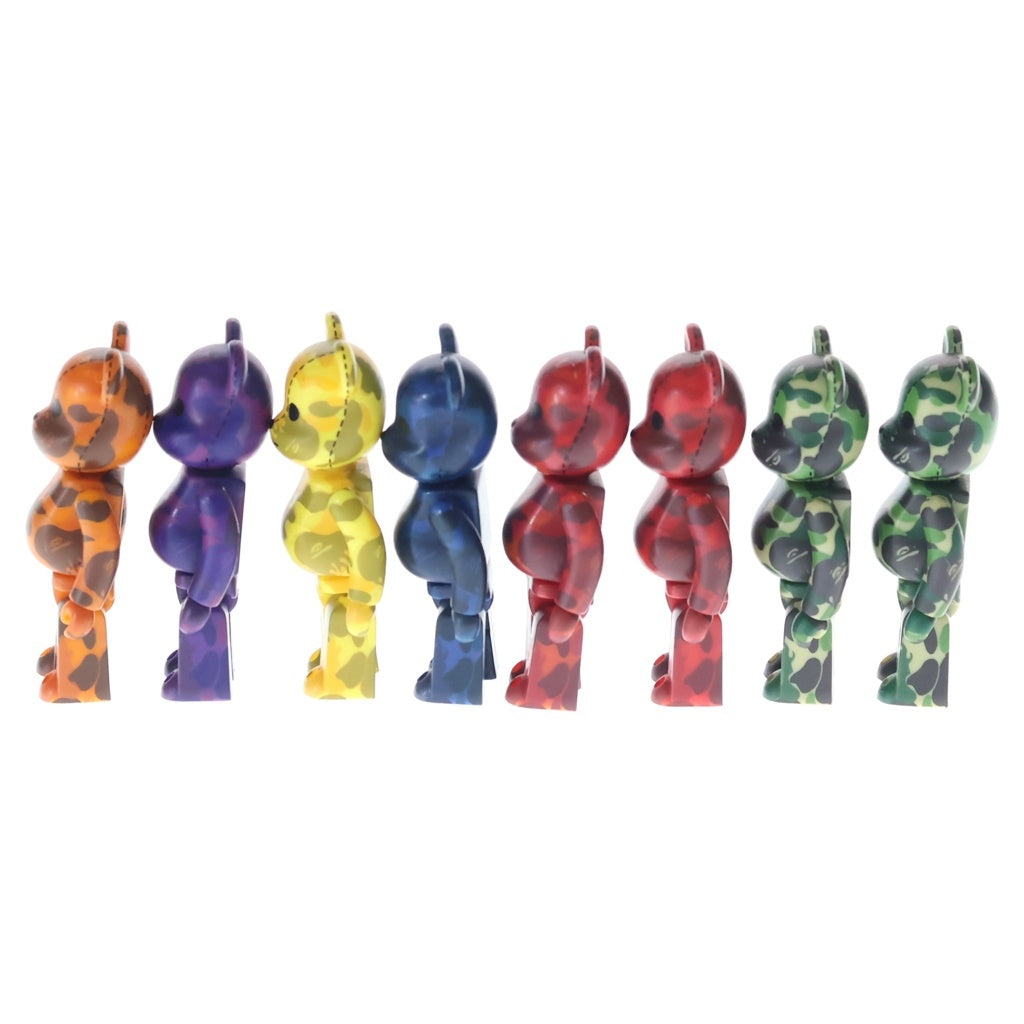 A BATHING APE(アベイシングエイプ) ×BER@BRICK ベアブリック カモ柄 100% フィギュア 人形 8体セット マルチ