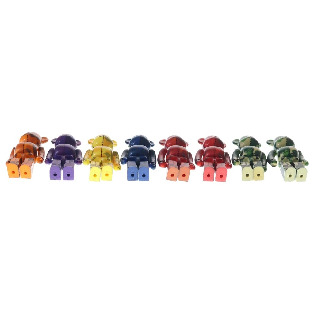 A BATHING APE(アベイシングエイプ) ×BER@BRICK ベアブリック カモ柄 100% フィギュア 人形 8体セット マルチ