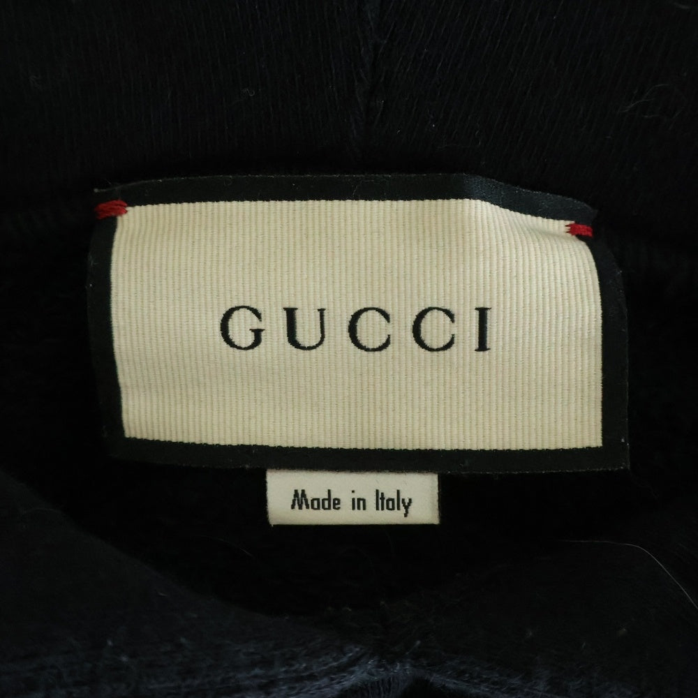 GUCCI(グッチ) シャトーマーモント プルオーバー スウェットパーカー ブラック 469251-XJALE