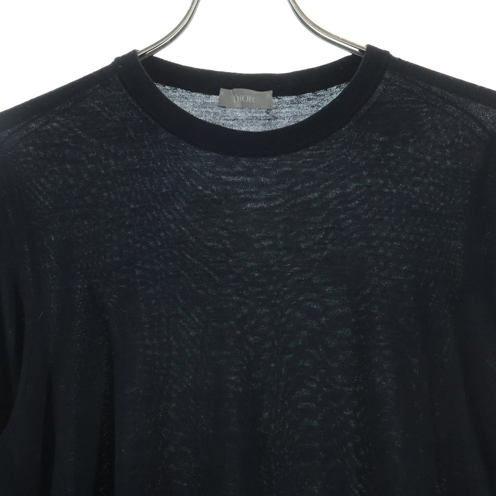 DIOR(ディオール) 19AW ×KAWS BEE刺繍 クルーネック 長袖ニット セーター ブラック 933M642BT968