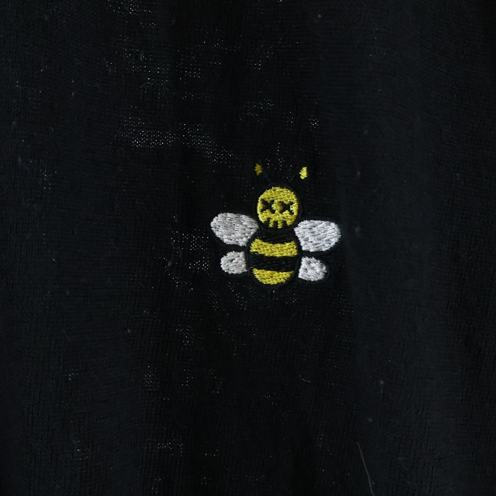 DIOR(ディオール) 19AW ×KAWS BEE刺繍 クルーネック 長袖ニット セーター ブラック 933M642BT968