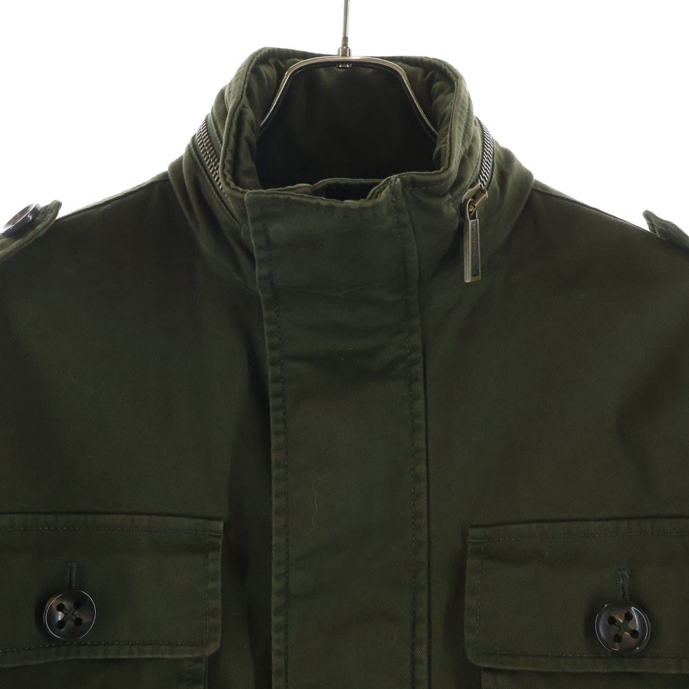 DSQUARED2(ディースクエアード) ジップアップ ミリタリー ジャケット カーキ S75AM0745 S39021