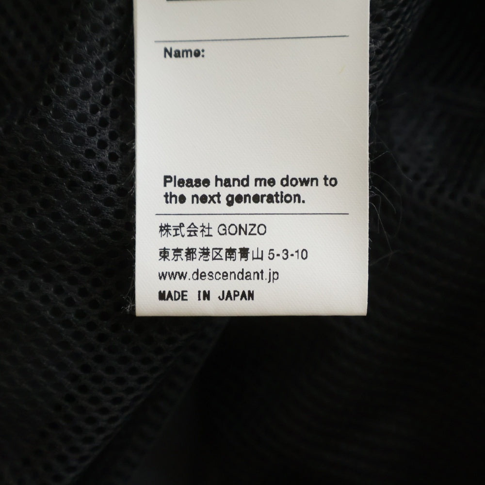 DESCENDANT(ディセンダント) 25AW VERT NYLON JACKET ヴァート ナイロン ジャケット グレー