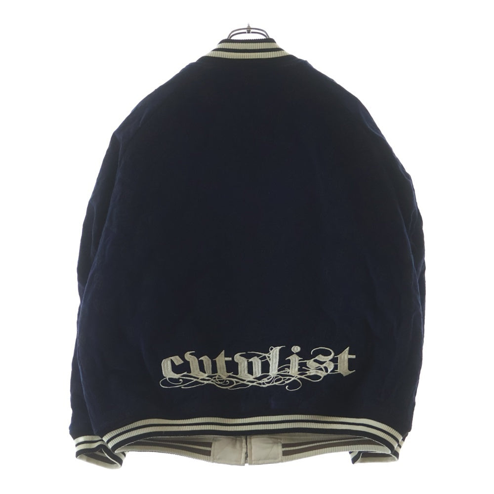 cvtvlist(カタリスト) 24SS 刺繍 リバーシブル スーベニアジャケット ブラック/ホワイト 2401090101