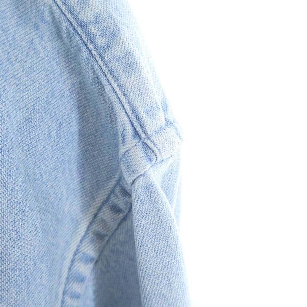 BALENCIAGA(バレンシアガ) 19SS BACK LOGO DENIM SHIRT バックロゴオーバーサイズデニムシャツ ライトブルー 557578 TYE24