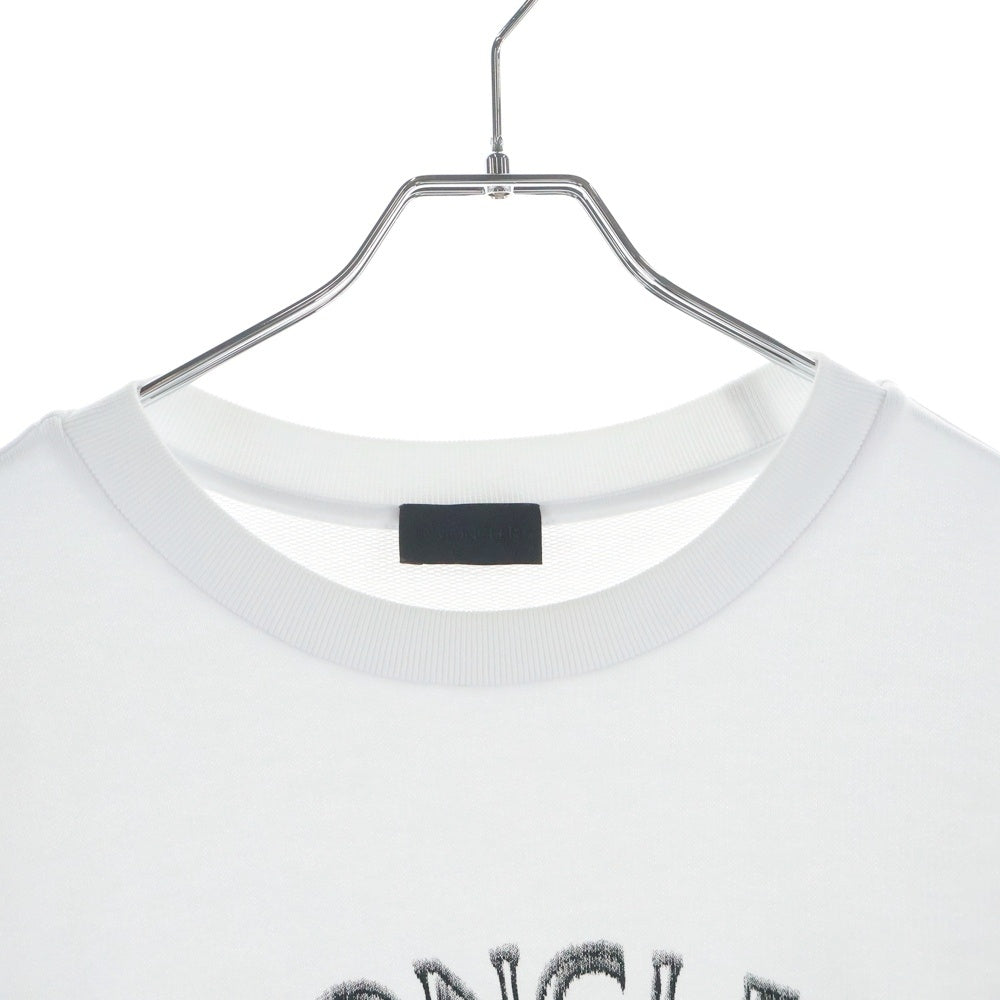 MONCLER(モンクレール) 24SS SWEATSHIRT グラフィックプリント クルーネックスウェットトレーナー ホワイト J10918G00004
