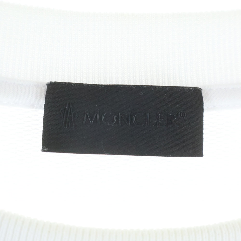 MONCLER(モンクレール) 24SS SWEATSHIRT グラフィックプリント クルーネックスウェットトレーナー ホワイト J10918G00004