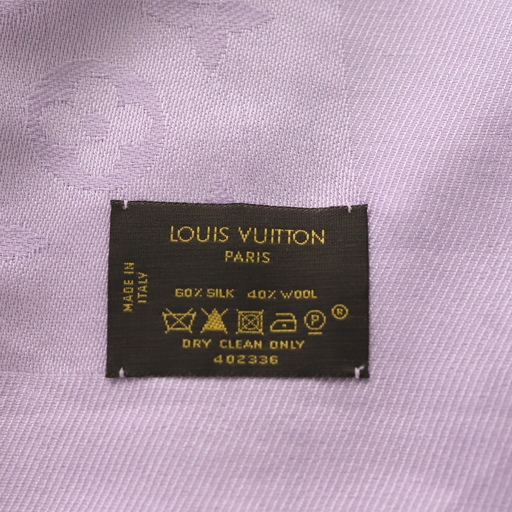 LOUIS VUITTON(ルイヴィトン) モノグラム シルク ショール ストール パープル 402336 レディース