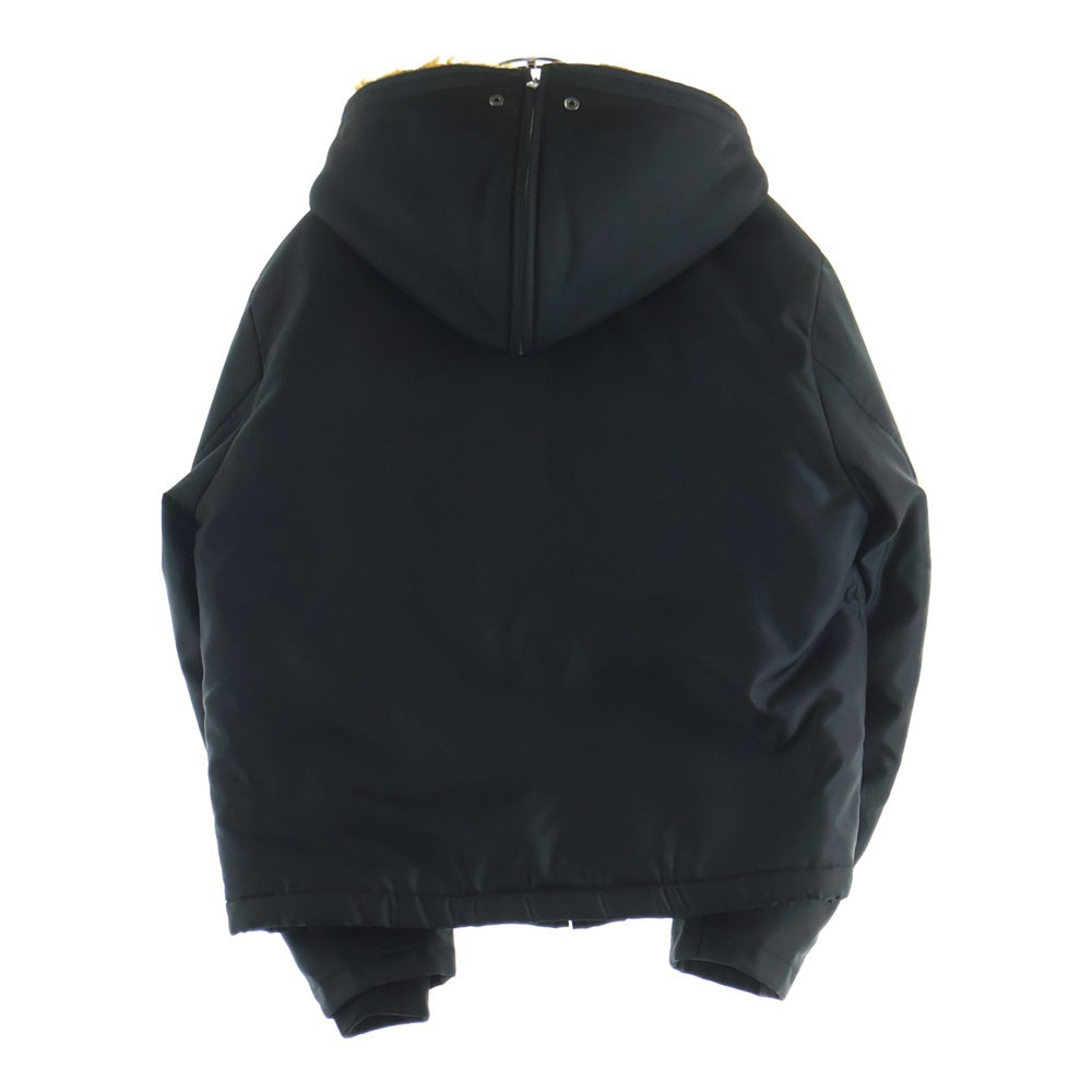 MARNI(マルニ) 18AW ボア ボンバージャケット ブルゾン ブラック/ブラウン JUMU0005LQ S49437